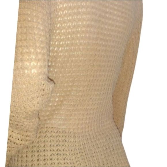 Cowl Neck with Button Detail Long Sleeve Faux Wrap Sweater Cardigan Size Small - Picture 8 of 12